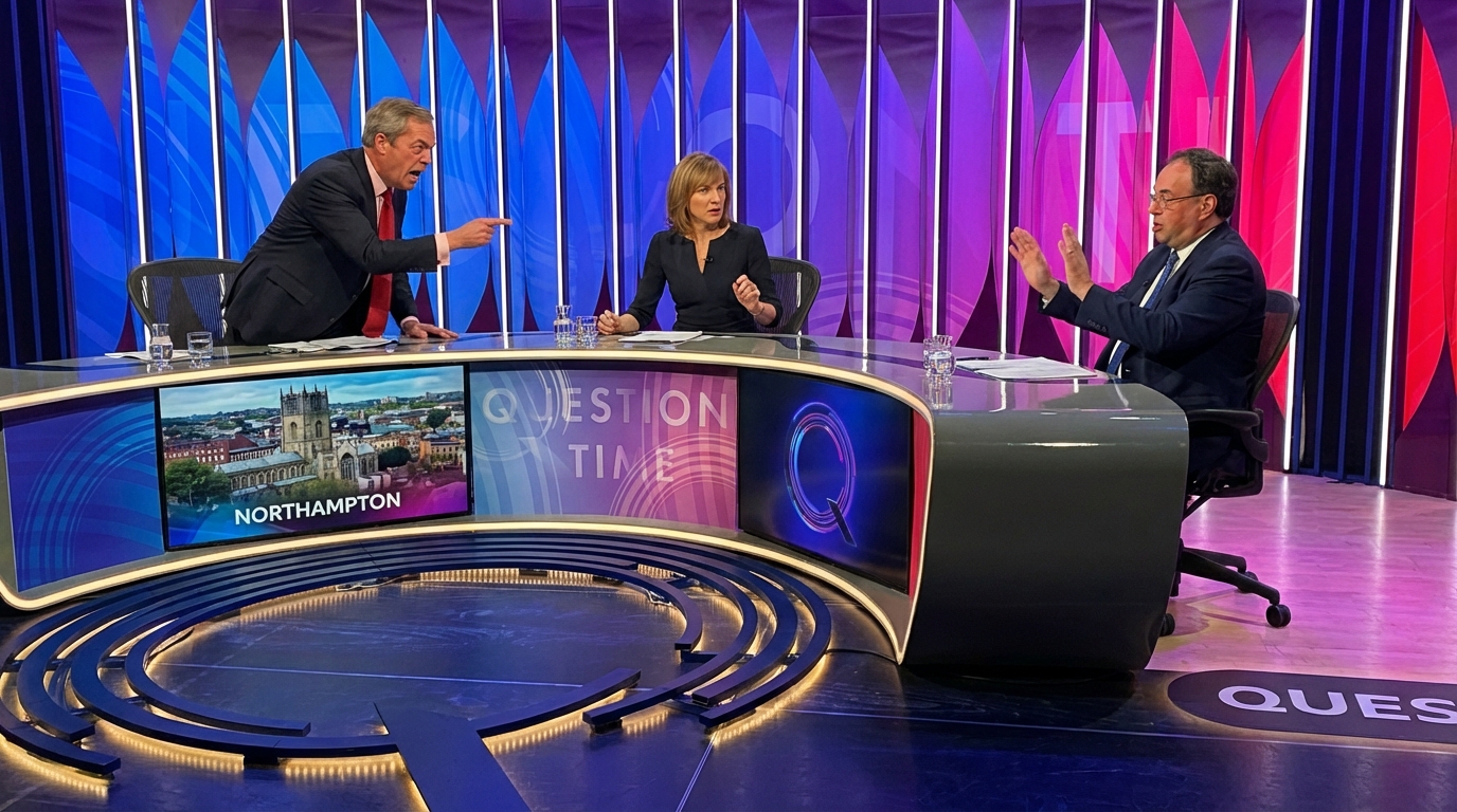 Nigel Farage confronting Andrew Bailey on BBC Question Time